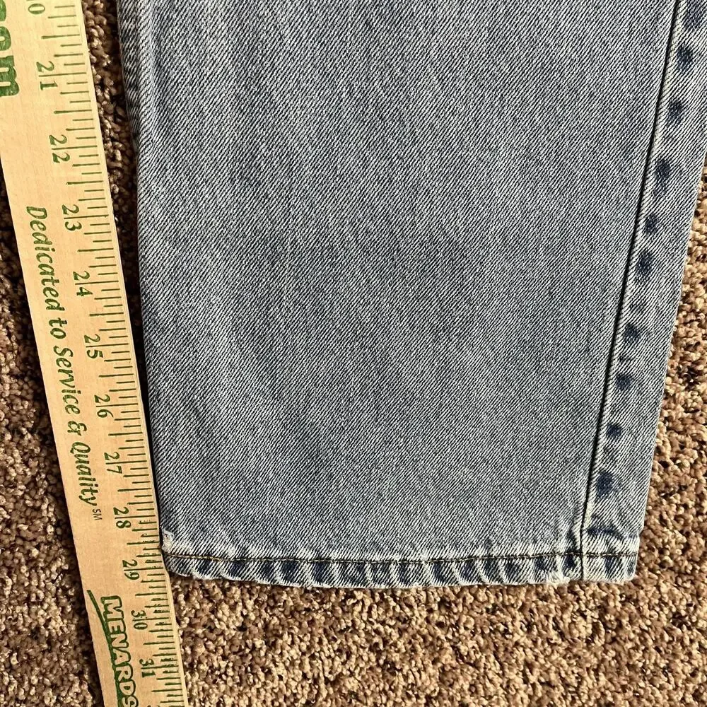 Vintage Levis 505 Jeans Mens 38x30 Light Wash Denim Regular Fit Straight Leg 90s
